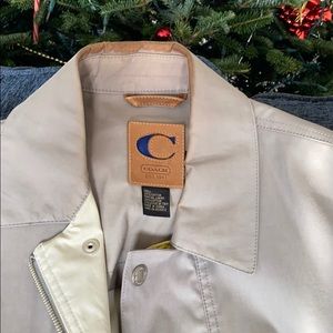 Coach rain trench coat men size L